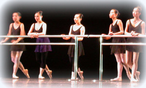 Ballet students from the Christine Liao School of Ballet